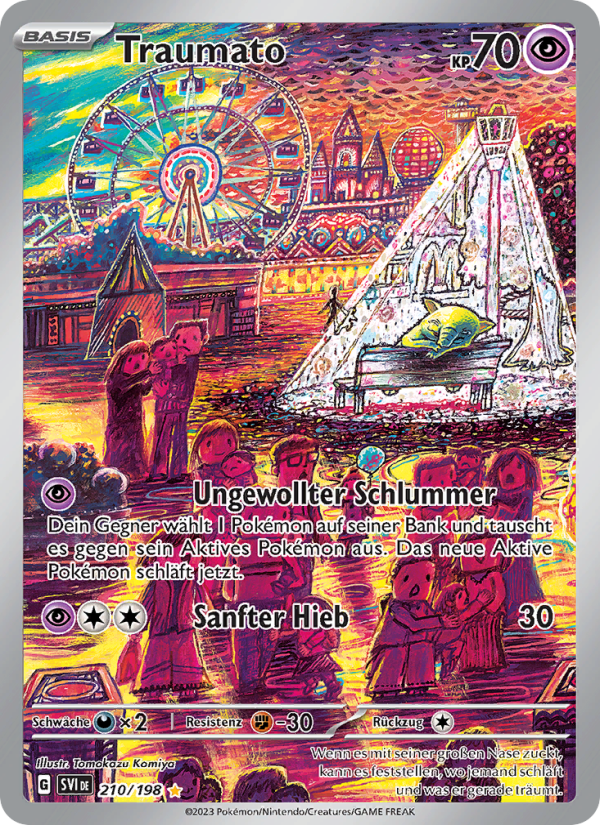 Traumato 210 — Karmesin & Purpur (German Pokémon TCG card)