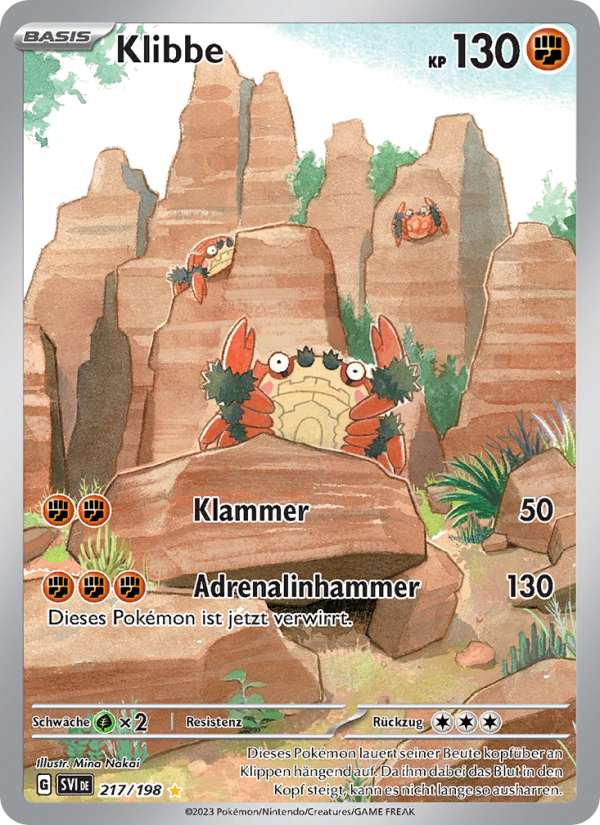 Klibbe 217 — Karmesin & Purpur (German Pokémon TCG card)