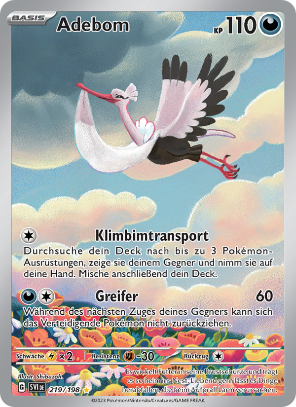 Adebom 219 — Karmesin & Purpur (German Pokémon TCG card)