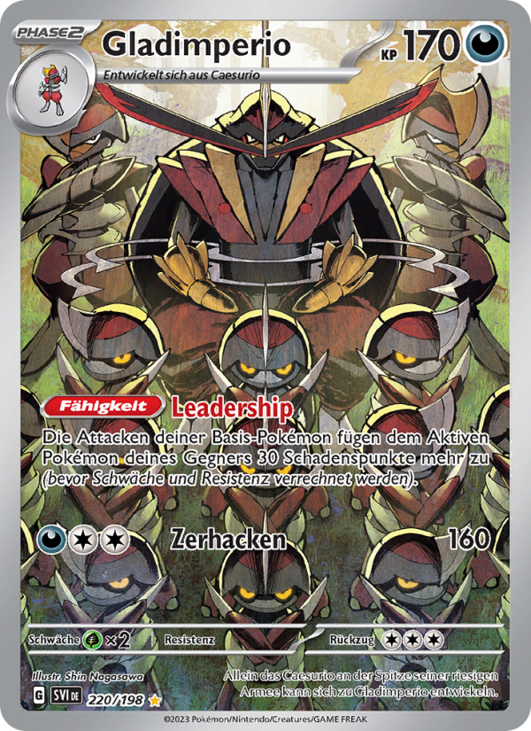 Gladimperio 220 — Karmesin & Purpur (German Pokémon TCG card)