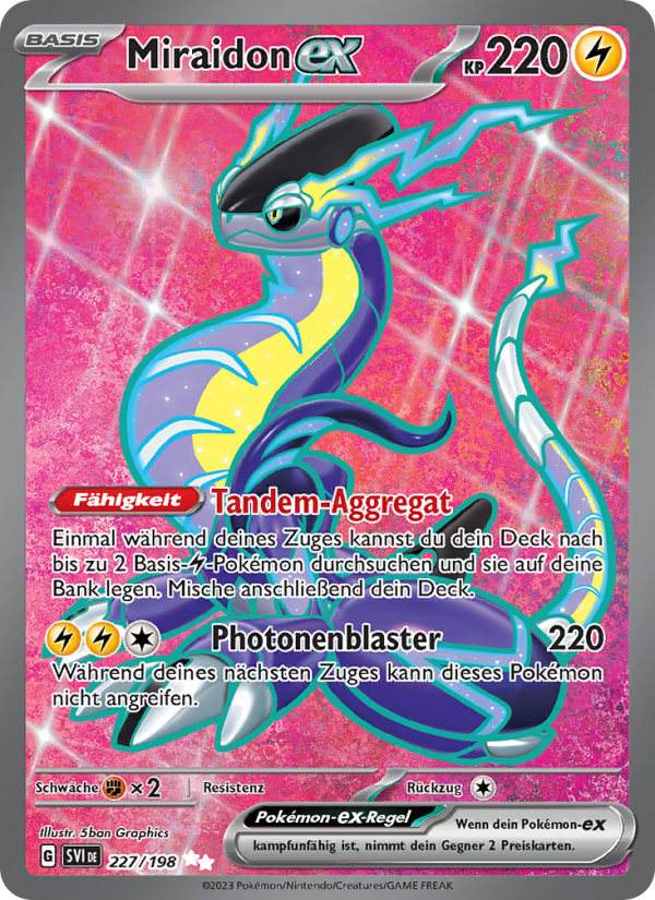 Miraidon-ex 227 — Karmesin & Purpur (German Pokémon TCG card)