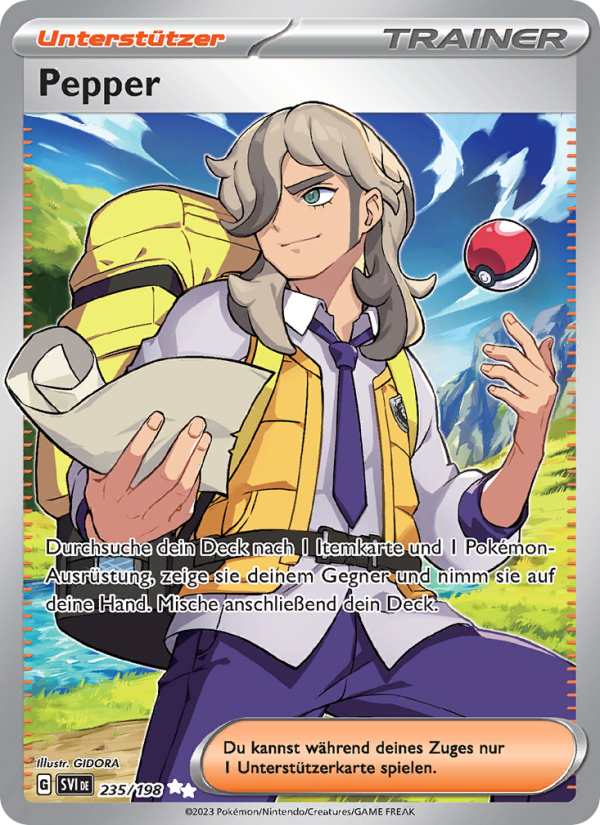 Pepper 235 — Karmesin & Purpur (German Pokémon TCG card)