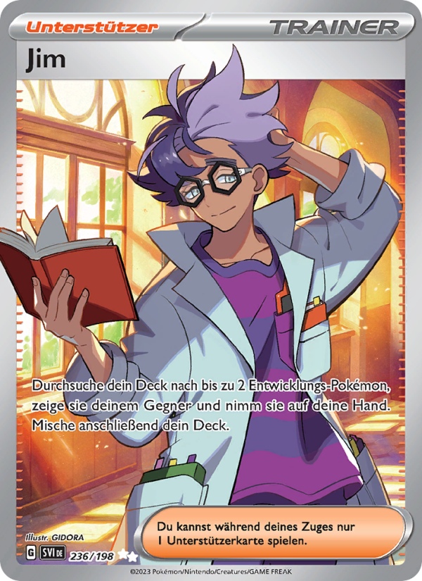 Jim 236 — Karmesin & Purpur (German Pokémon TCG card)