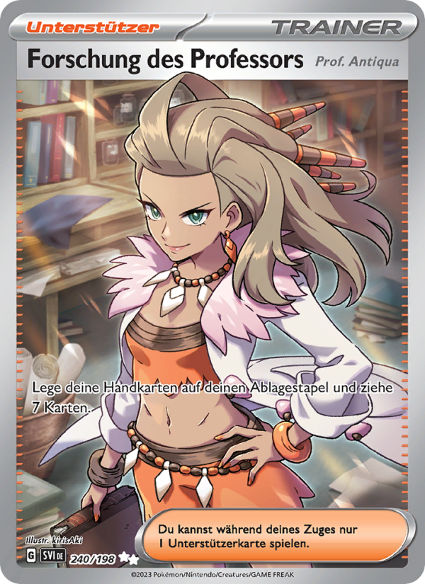 Forschung des Professors 240 — Karmesin & Purpur (German Pokémon TCG card)