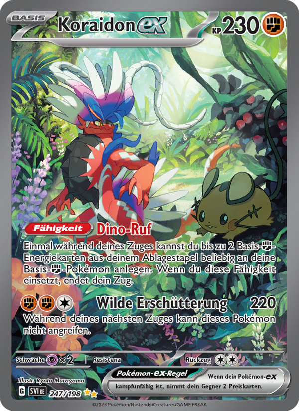 Koraidon-ex 247 — Karmesin & Purpur (German Pokémon TCG card)