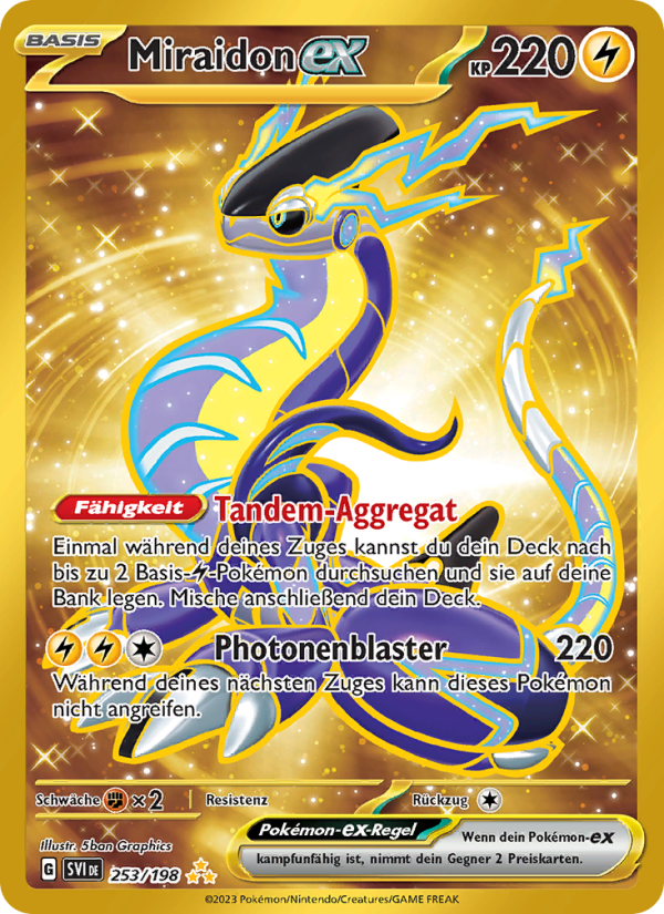 Miraidon-ex 253 — Karmesin & Purpur (German Pokémon TCG card)