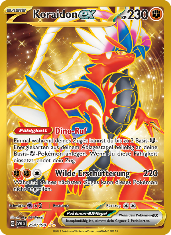 Koraidon-ex 254 — Karmesin & Purpur (German Pokémon TCG card)