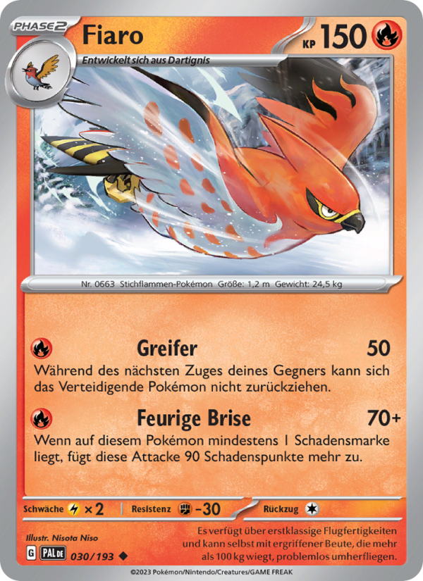 Fiaro Pokémon TCG cards