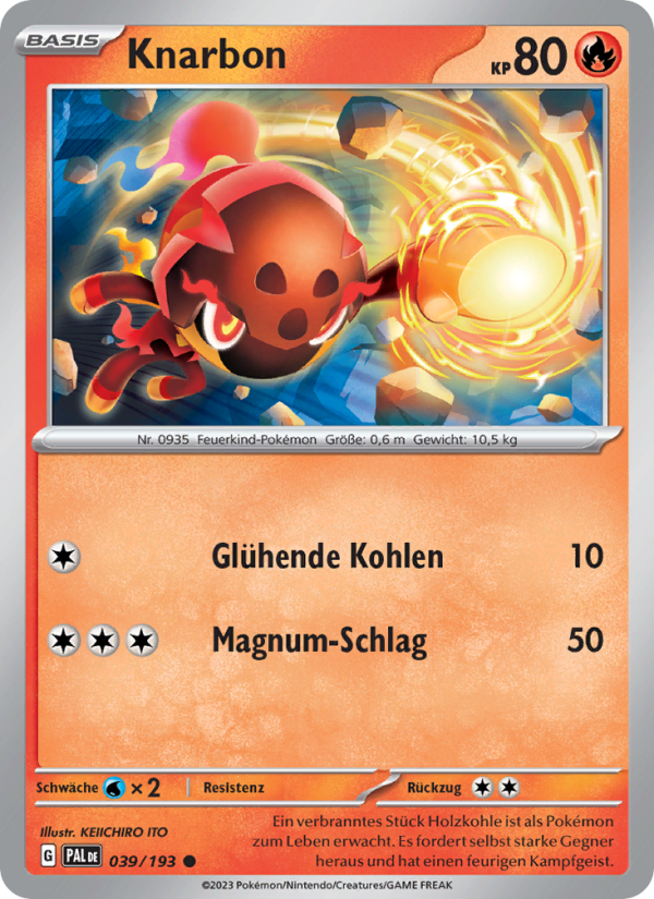 Knarbon 039 — Paldea Evolved (German Pokémon TCG card)