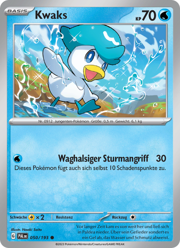 Kwaks 050 — Entwicklungen in Paldea (German Pokémon TCG card)