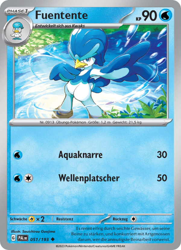 Fuentente 051 — Entwicklungen in Paldea (German Pokémon TCG card)