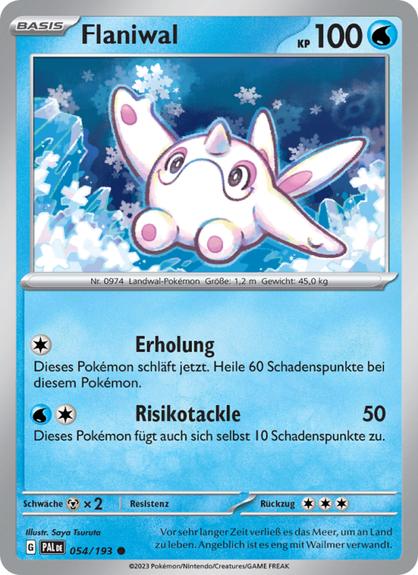 Flaniwal 054 — Entwicklungen in Paldea (German Pokémon TCG card)