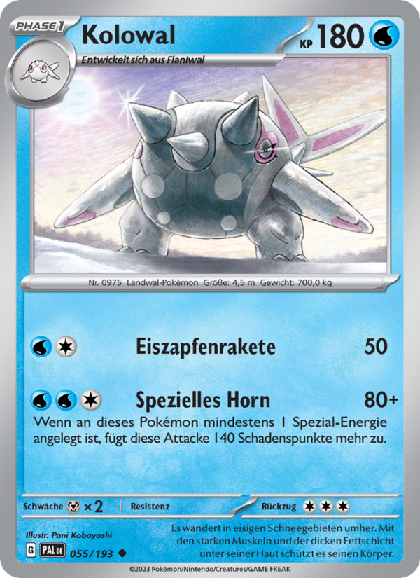 Kolowal 055 — Entwicklungen in Paldea (German Pokémon TCG card)