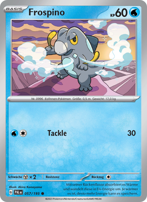 Frospino 057 — Entwicklungen in Paldea (German Pokémon TCG card)