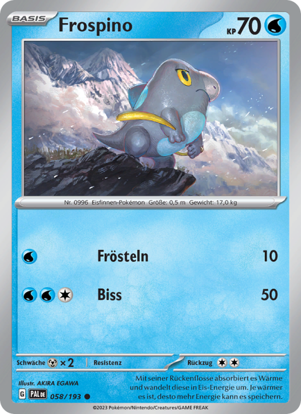 Frospino 058 — Entwicklungen in Paldea (German Pokémon TCG card)