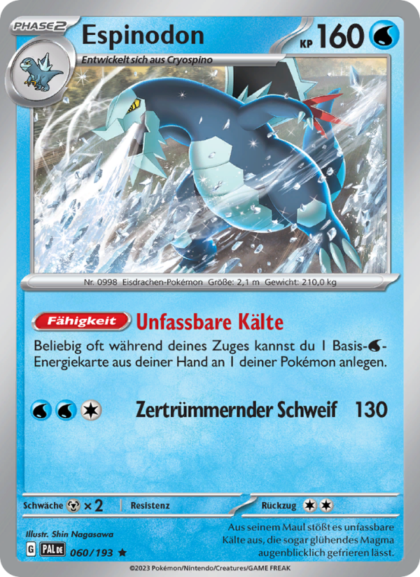 Espinodon 060 — Entwicklungen in Paldea (German Pokémon TCG card)