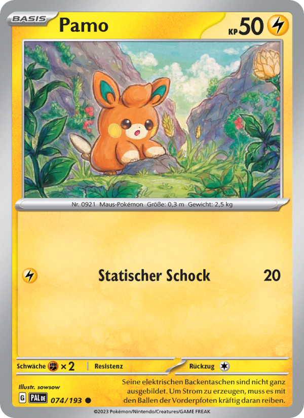 Pamo 074 — Paldea Evolved (German Pokémon TCG card)