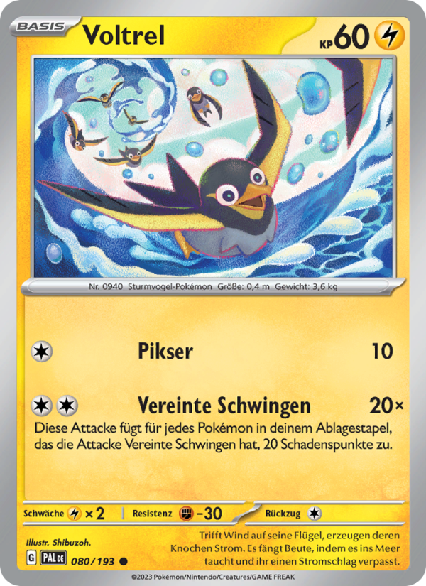 Voltrel 080 — Entwicklungen in Paldea (German Pokémon TCG card)