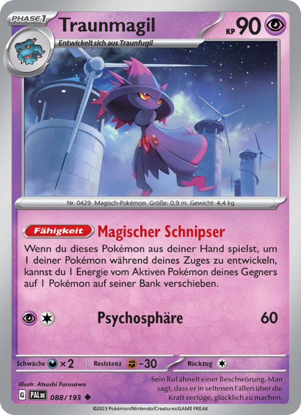 Traunmagil 088 — Entwicklungen in Paldea (German Pokémon TCG card)