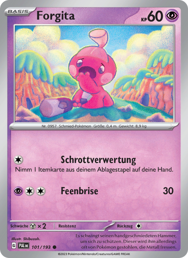Forgita 101 — Entwicklungen in Paldea (German Pokémon TCG card)
