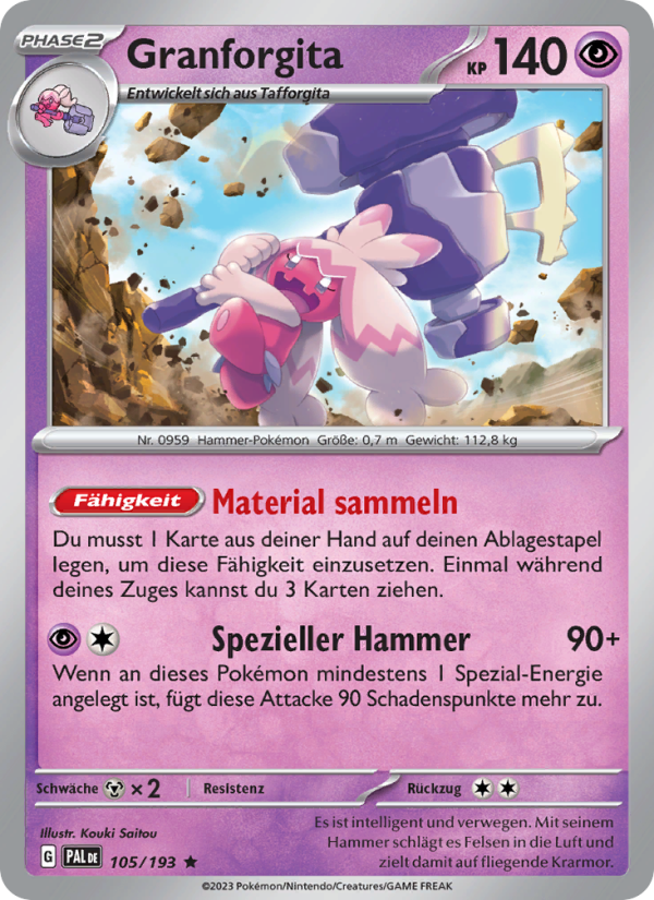Granforgita Pokémon TCG cards