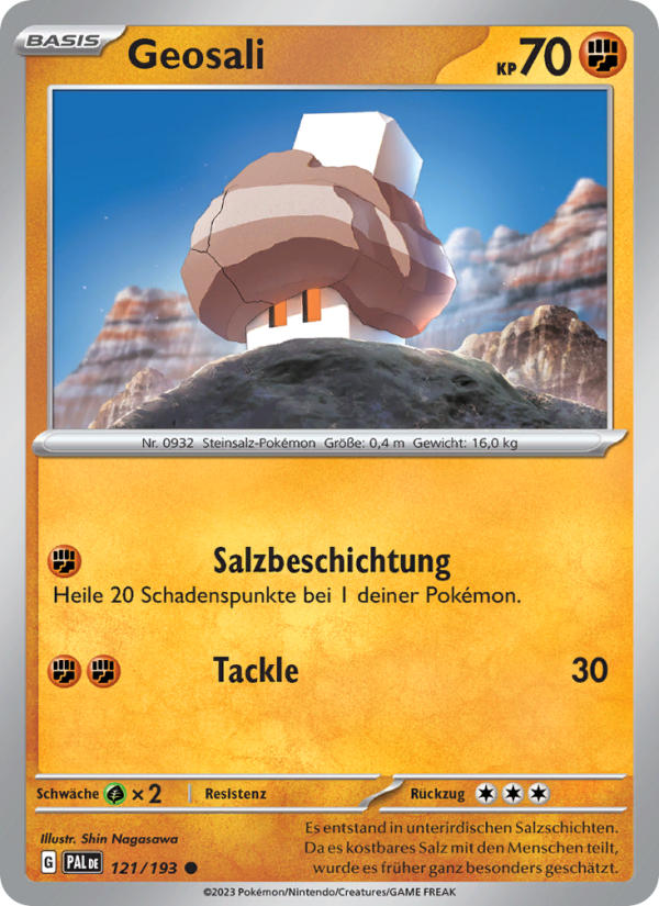 Geosali 121 — Entwicklungen in Paldea (German Pokémon TCG card)