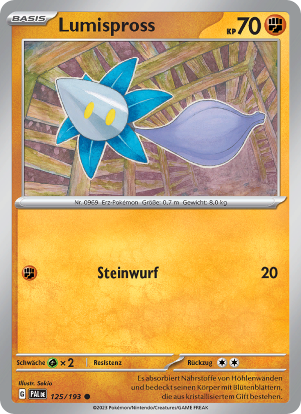 Lumispross 125 — Entwicklungen in Paldea (German Pokémon TCG card)