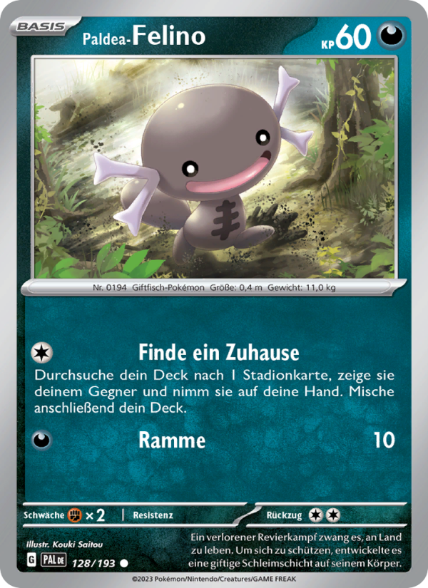 Paldea-Felino 128 — Paldea Evolved (German Pokémon TCG card)