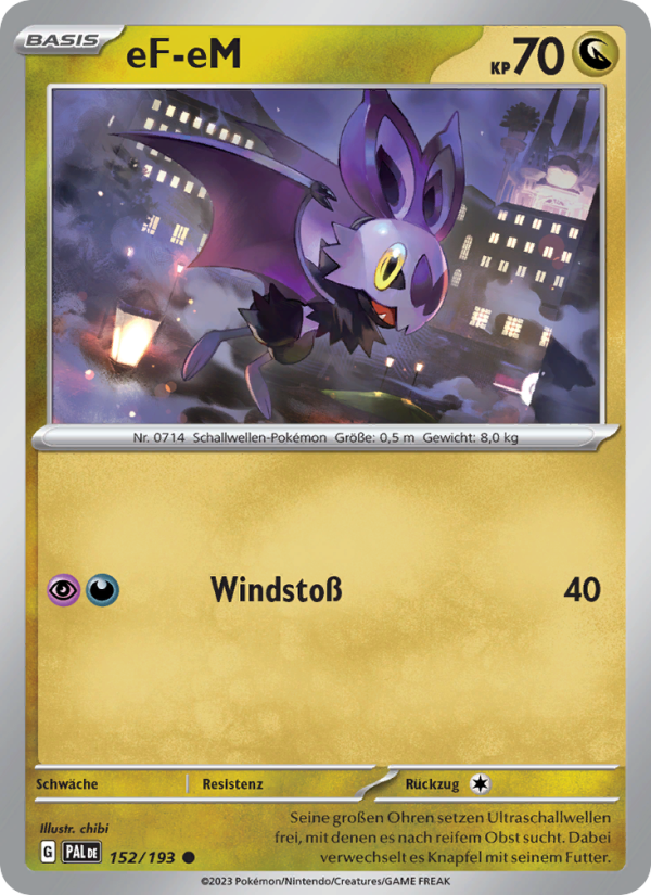 eF-eM 152 — Entwicklungen in Paldea (German Pokémon TCG card)