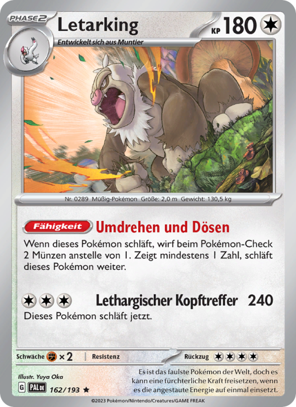 Letarking Pokémon TCG cards