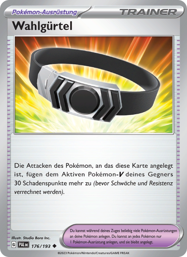 Wahlgürtel 176 — Entwicklungen in Paldea (German Pokémon TCG card)