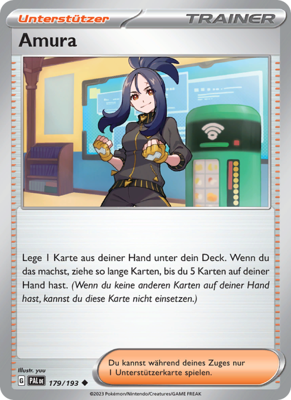 Amura 179 — Entwicklungen in Paldea (German Pokémon TCG card)