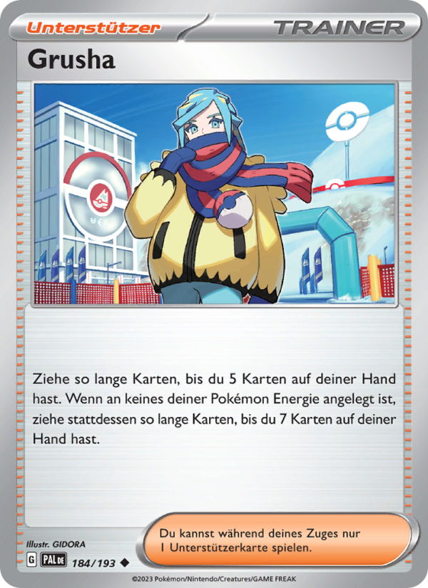 Grusha 184 — Entwicklungen in Paldea (German Pokémon TCG card)