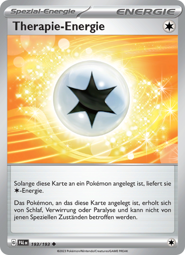 Therapie-Energie 193 — Entwicklungen in Paldea (German Pokémon TCG card)