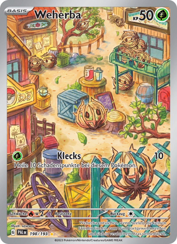 Weherba 198 — Paldea Evolved (German Pokémon TCG card)