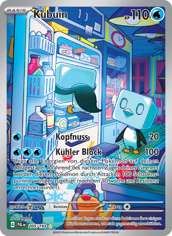 Kubuin 205 — Entwicklungen in Paldea (German Pokémon TCG card)