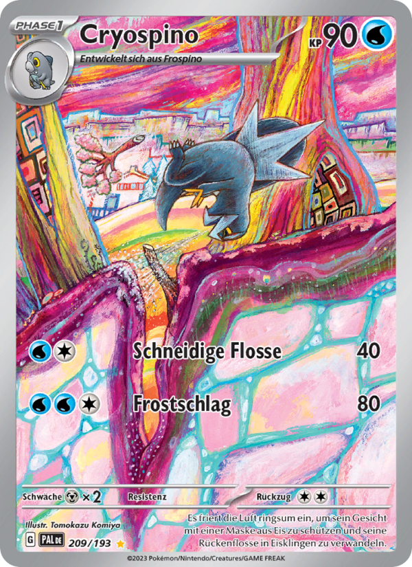 Cryospino 209 — Entwicklungen in Paldea (German Pokémon TCG card)