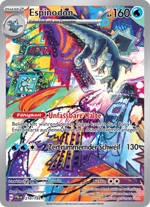Espinodon 210 — Entwicklungen in Paldea (German Pokémon TCG card)