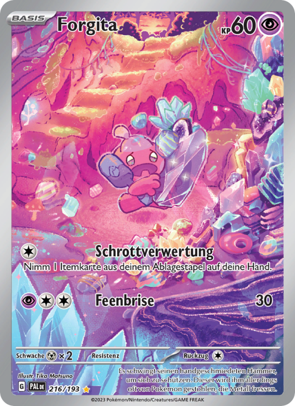 Forgita 216 — Entwicklungen in Paldea (German Pokémon TCG card)