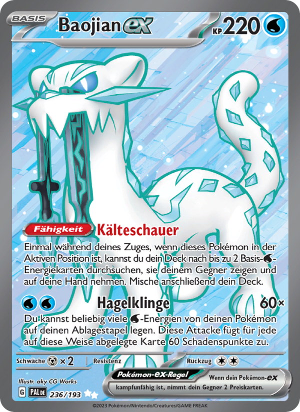 Baojian-ex 236 — Entwicklungen in Paldea (German Pokémon TCG card)
