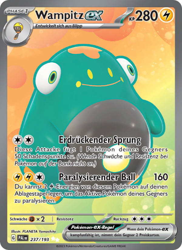 Wampitz-ex 237 — Entwicklungen in Paldea (German Pokémon TCG card)