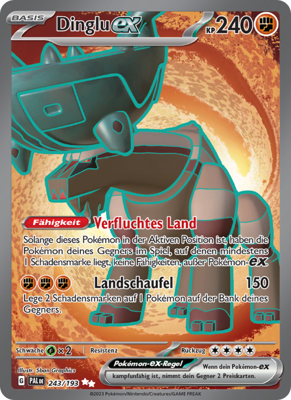 Dinglu-ex 243 — Paldea Evolved (German Pokémon TCG card)