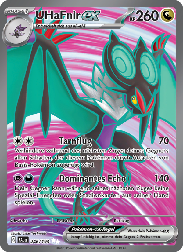 UHaFnir-ex 246 — Entwicklungen in Paldea (German Pokémon TCG card)