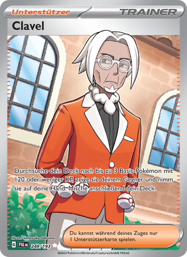 Clavel 249 — Entwicklungen in Paldea (German Pokémon TCG card)