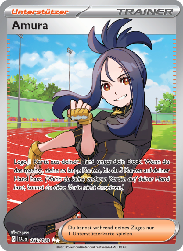 Amura 250 — Entwicklungen in Paldea (German Pokémon TCG card)