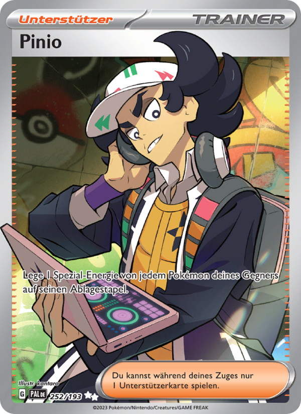 Pinio 252 — Entwicklungen in Paldea (German Pokémon TCG card)