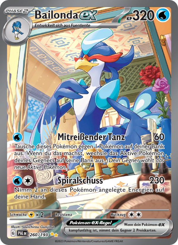 Bailonda-ex 260 — Entwicklungen in Paldea (German Pokémon TCG card)
