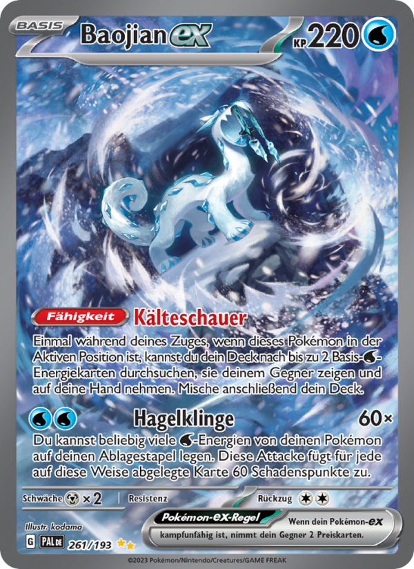 Baojian-ex 261 — Entwicklungen in Paldea (German Pokémon TCG card)