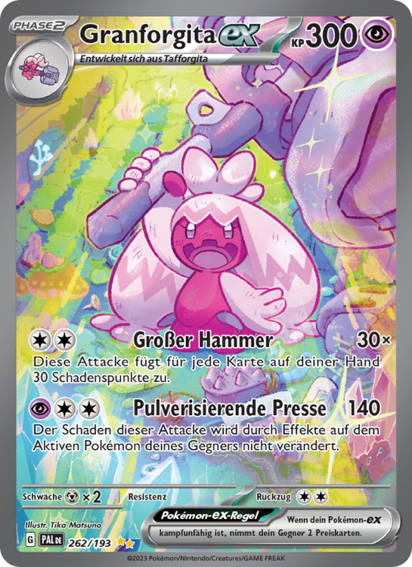 Granforgita-ex 262 — Paldea Evolved (German Pokémon TCG card)