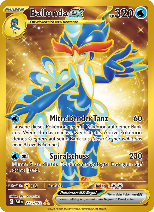 Bailonda-ex 273 — Entwicklungen in Paldea (German Pokémon TCG card)